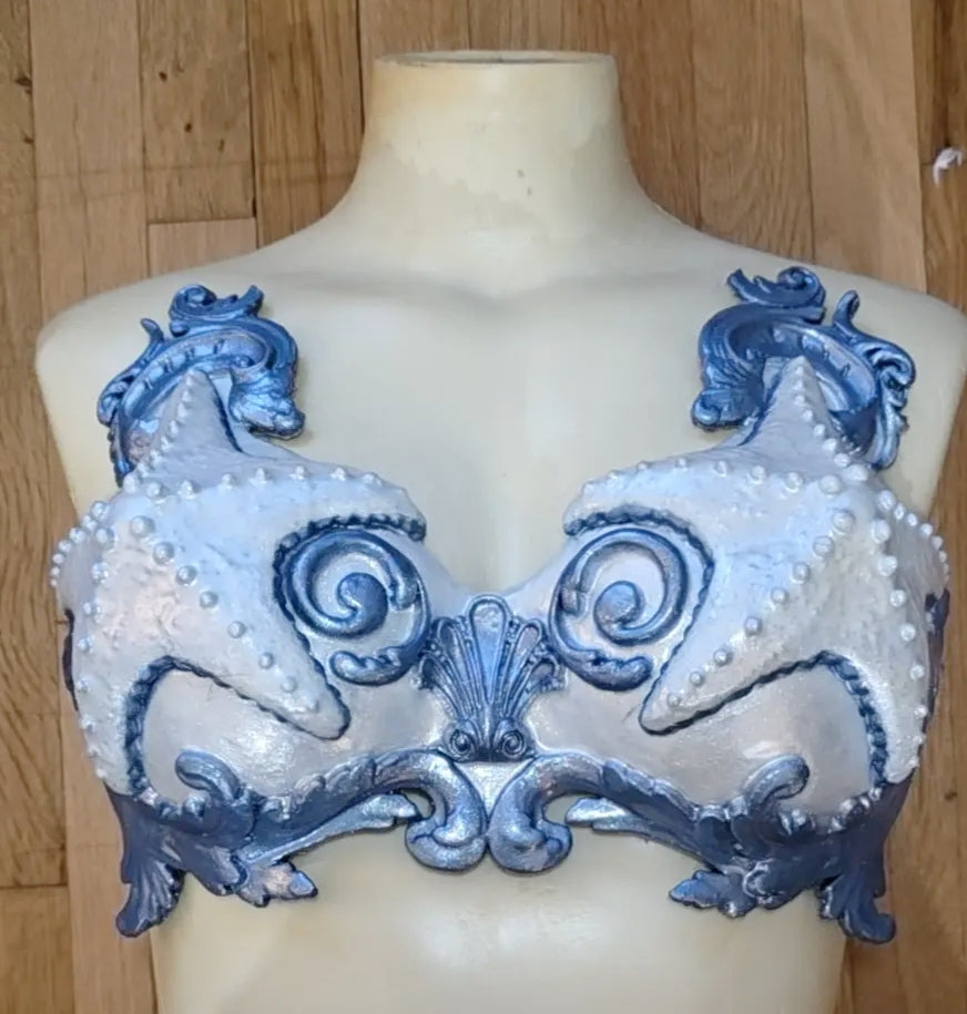 Ghost blue Pre Made Asterias (Starfish) v2 34D 36C 32B Custom Silicone Top