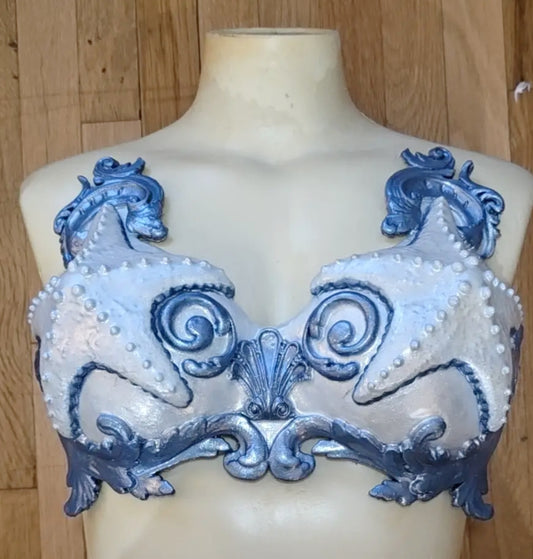 Ghost blue Pre Made Asterias (Starfish) v2 34D 36C 32B Custom Silicone Top